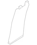 Genuine Volkswagen Lower Center Pillar Trim 17a-867-292-82v. Fixed Price $58.57.