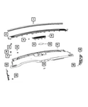 Genuine Mopar Instrument Panel End Cap 6wk87dx9ab. Fixed Price $17.40.