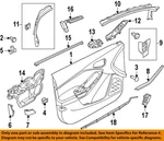 Ford Oem 12-14 Focus Front Door Interior Trim-upper Trim Cv6z17k709bd. Fixed Price $129.72.