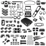 For Jeep Wrangler Jk 2011-2018 Carbon Fiber Full Decorative Accessories Trim Set. Fixed Price $326.59.