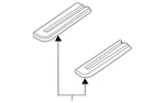 Genuine Nissan Seat Track Cover 88545-3ka1b. Fixed Price $18.14.
