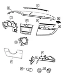 Genuine Mopar Instrument Panel Closeout 5291875ae. Fixed Price $8.00.