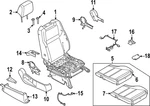 Genuine Nissan Seat Trim Panel 87330-9bu0a. Fixed Price $108.05.