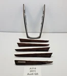 09-12 Oem Audi Q5 Front Rear Left Right Center Console Wood Cover Trim Set. Fixed Price $108.00.