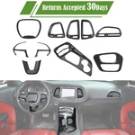 For Dodge Challenger 2015-2023 Carbon Fiber Kit Full Interior Dash Trim 10pcs. Fixed Price $86.99.