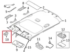 Ioniq Hybrid Ae Sunvisor-retainer 2016-2022 1.6l Genuine New Hyundai. Fixed Price $35.54.
