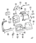 Genuine Mopar Quarter Trim Panel Bolster Left 6db43gtvae. Fixed Price $16.00.