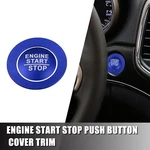 Car Engine Start Stop Button Cover Trim Kit For Jeep Cherokee Dodge Blue. Fixed Price $12.67.