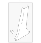 Genuine Nissan Door Pillar Post Trim Set 76915-3vy0a. Fixed Price $65.78.