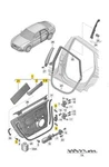 Audi 2016-2018 A7 Liftgate Hinge Cover 4g8827279a. Fixed Price $189.99.