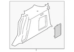 Genuine Ford Interior Quarter Panel Trim Ft1z-1731012-cd. Fixed Price $361.80.