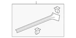 Genuine Volkswagen Sill Plate 1q0-853-372-c-82v. Fixed Price $38.68.