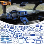 Blue Interior Exterior Console Panel Decor Cover Trim For Dodge Challenger 2015+. Fixed Price $10.48.