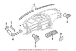 For Bmw Genuine Dashboard Air Vent Left Upper Outer 64229197484. Fixed Price $162.70.