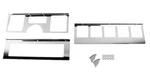 Kentrol Dash Overlay Set Polished Stainless 3 Pc For Jeep Wrangler Yj. Fixed Price $55.00.