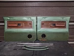 1975-1980 Dodge Plymouth Truck Ramcharger Trailduster Green Front Door Panels. Fixed Price $400.00.