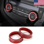 2pcs Red Aluminum Ac Climate Switch Knob Ring Cover Trim For 14-20 Nissan Rogue. Fixed Price $12.98.