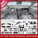 Carbon Fiber Interior Decor Console Dash Ac Steering Trim For Ford Mustang 15-23. Fixed Price $16.99.