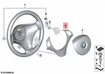 Genuine Bmw E82 Steering Wheel Cover Black Chrome Pearl Glos Oem 32306853142. Fixed Price $230.13.