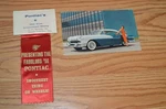 -956 Pontiac Starchief Catalina New Car Meeting Ribbon + Postcard 56 Very Rare. Fixed Price $49.99.