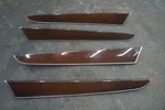 Set 4 Interior Door Trim Panel Nut Brown Wood Molding 8r0867409b Audi Q5 2009-12. Fixed Price $59.99.