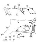 Genuine Mopar Quarter Trim Panel Left 1gu371xlaj Qty 1. Fixed Price $334.65.
