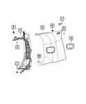 Genuine Mopar D Pillar Upper Extension Left 6lf53tx7ad. Fixed Price $39.01.