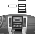 Carbon Fiber Gps Navigation Panel Cover Trim For Dodge Ram 1500 2010-2012. Fixed Price $12.99.