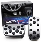 2pc Set Racing Style Silver Aluminum Foot Pedal Covers For Toyota Corolla C-hr. Fixed Price $23.09.
