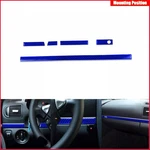 5* Blue Carbon Fiber Dashboard Panel Trim Strip For Porsche Cayenne S Gts 03-10. Fixed Price $56.82.
