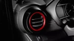 Genuine Nissan Interior Trim Air Vent Rings Red T99g3-5rl0d. Fixed Price $74.40.