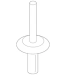 Genuine Bmw Wheel Flare Rivet 51-77-7-171-004. Fixed Price $1.39.