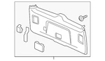 Genuine Honda Gate Trim Panel 84431-sza-a12zb. Fixed Price $345.08.
