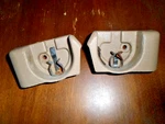 Mitsubishi 3000gt / Stealth - Rear Cargo Mounting Bracket Pair **1 Cracked**. Fixed Price $129.00.