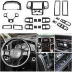 15x Center Interior Trim Set For Dodge Ram 1500 2010-18 Carbon Fiber Accessories. Fixed Price $152.99.