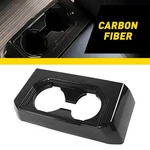 Carbon Fiber Look Rear Cup Holder Frame Trim Cover For 2016-2020 Ford F150 Super. Fixed Price $24.69.