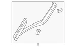 Genuine Audi Lift-gate Trim 8s8-867-606-b-4pk. Fixed Price $93.00.