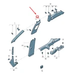 New Volkswagen Tiguan Ad1 Right Upper B-pillar Trim 5nn867244arm5 No Duties. Fixed Price $88.88.
