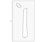 Genuine Volkswagen Body A-pillar Trim Panel 1k0-868-223-a-82v. Fixed Price $24.11.