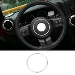 Car Silver Steering Wheel Trim Ring Center Part For Jeep Wrangler 2011+. Fixed Price $12.99.