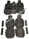 Black Leather Seat Covers Upgrade For 2019-26 Ram 2500 Big Horn Crew Cab Buckets. Fixed Price $819.93.