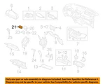 Honda Oem 05-10 Odyssey Instrument Panel Components-knob 54132shja01. Fixed Price $60.90.