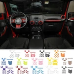 12x Interior Steering Wheel Ac Door Cover Trims Kit For Jeep Wrangler Jk 2011-18. Fixed Price $36.51.