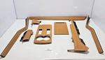 16-20 Oem Tesla Model X Front Rear Left Right Dashboard Wood Ash Burl Trim Set. Fixed Price $525.02.
