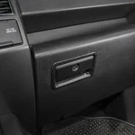 Molded Carbon Fiber Glove Box Handle Bezel Trim Cover For 15-20 Ford F150. Fixed Price $49.99.