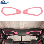 2x Pink Roof-mounted Horn Speaker Cover Trim Decor For Jeep Wrangler Jl Jt 2024+. Fixed Price $23.39.