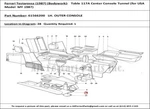Ferrari Part 61566200 Lh Outer Console. Fixed Price $1023.00.