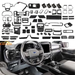 Carbon Fiber Grain Full Set Interior Kit Decor Cover Trim For Ford F150 2021-25. Fixed Price $20.99.
