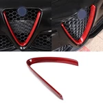 Red Real Carbon Fiber Front Grille V-shaped Trim For Alfa Romeo Giulia 2017+ Us. Fixed Price $89.99.