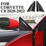 Carbon Fiber Style Door Triangle A Pillar Cover Trim For Chevrolet Corvette C8. Fixed Price $23.99.